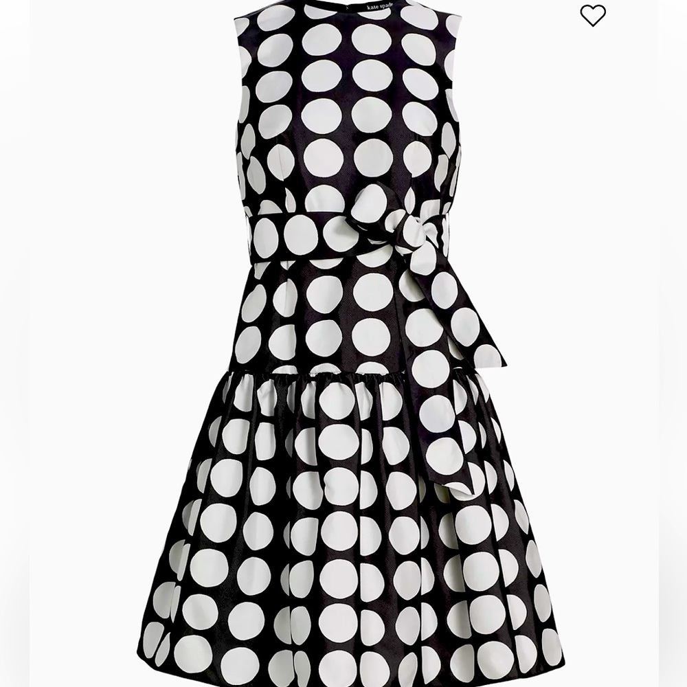 Brand new Mainline Julia Art Dot Jacquard Taffeta Midi-Dress size 6.